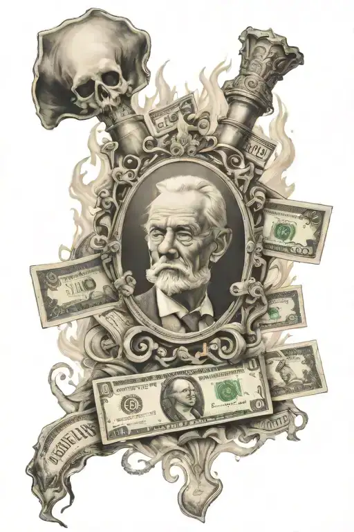 Family Over Fortune With Money Burning In Da Back Ground