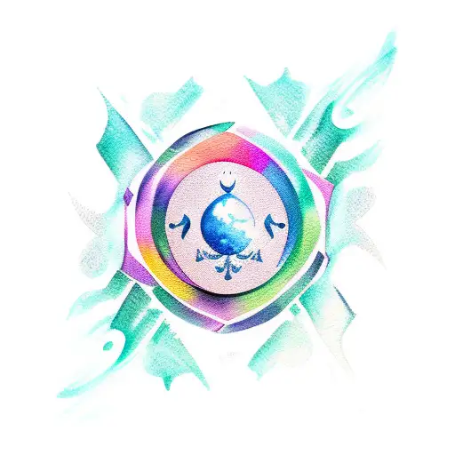 Water Colour Of Aquarius Hairdresser Royalty