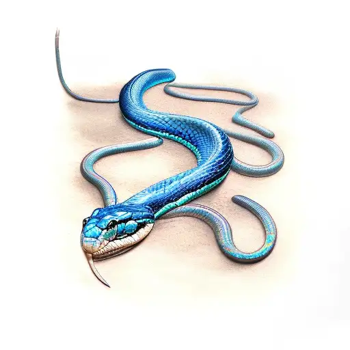 Blue Viper Snake
