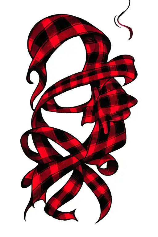 Red And Black Plaid Design