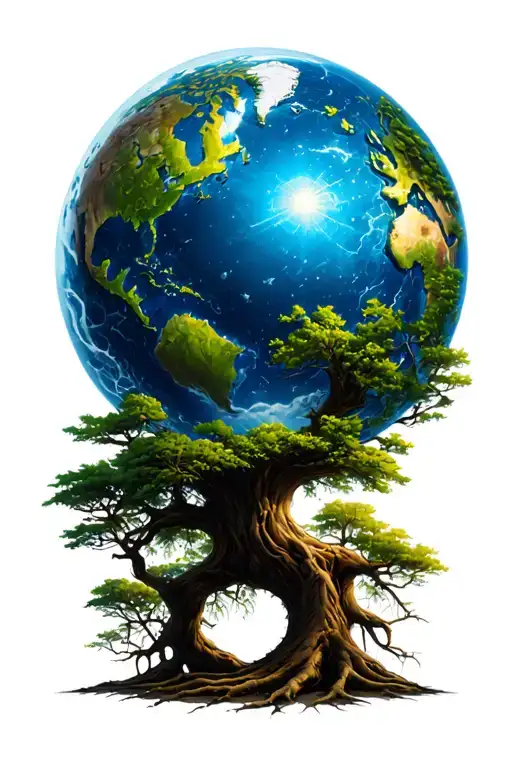 Yggdrasil Grows From A Globe