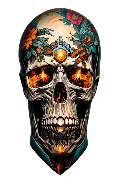 Consrtuction Machines Inspierd Tatto Design