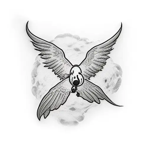 Snoopy Flying To Hell