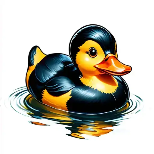 Small Rubber Duck Cartoon