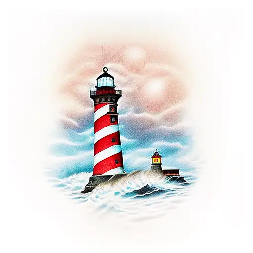 Lighthouse With Light Will Guide You Home