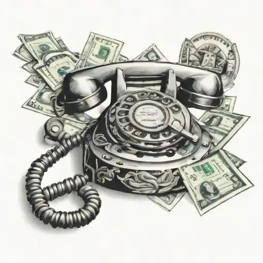 Money And Phone Rotary Dial