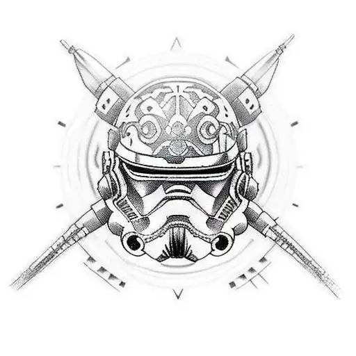 Samurai In Star Wars Style