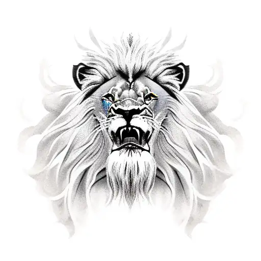 Lion With Greek Mythology Characters