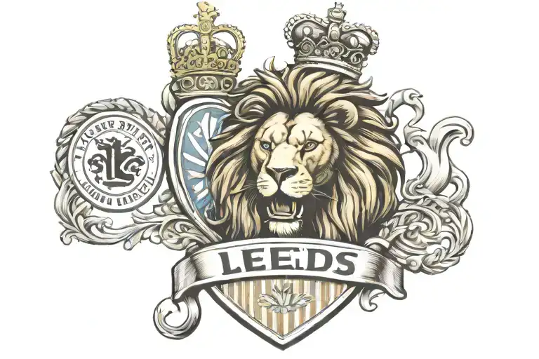 Leeds United Badge Lion An Beer