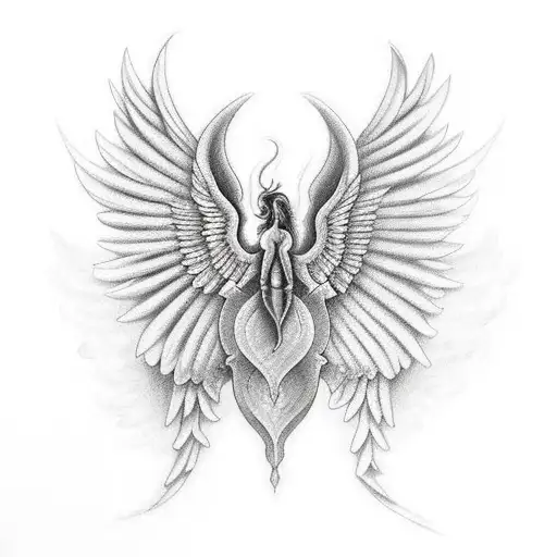 Fire Horse With Wings