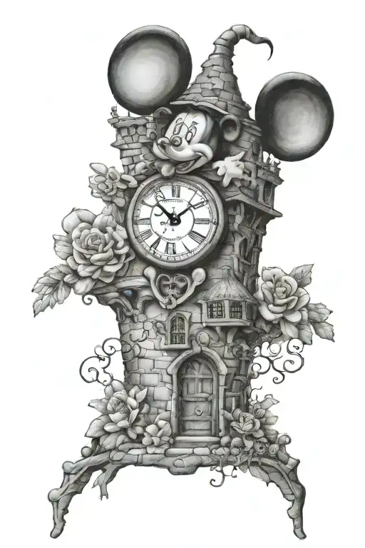 Mini Mouse A Clock A Castle And Abby Signature Incorporated