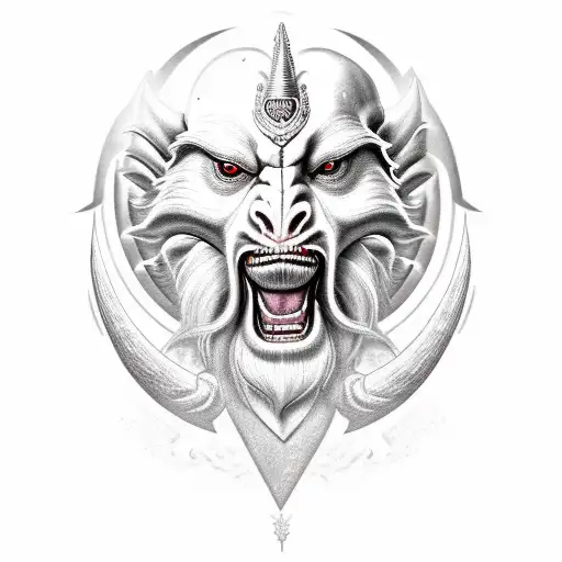 A Warrior With A Skull Helmet Riding Falkor Into Battle