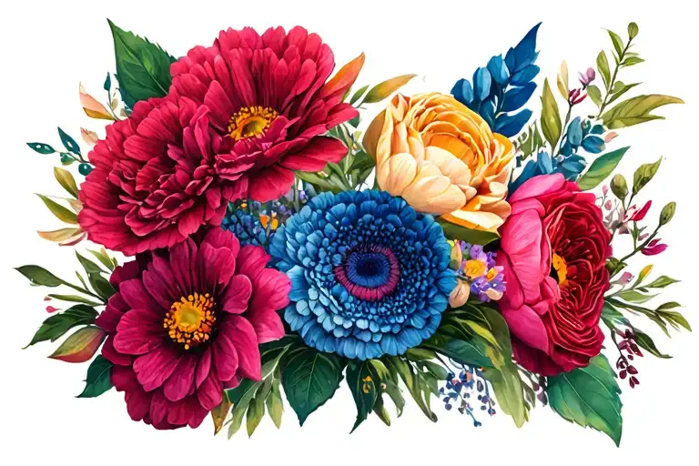 January And June Birth Flower Bouquet