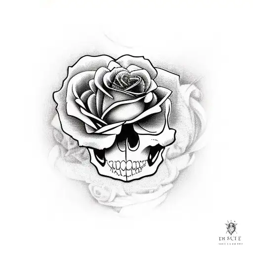 Rose Witch Skull