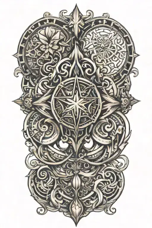 Puerto Rican Heritage Symbols Integrated