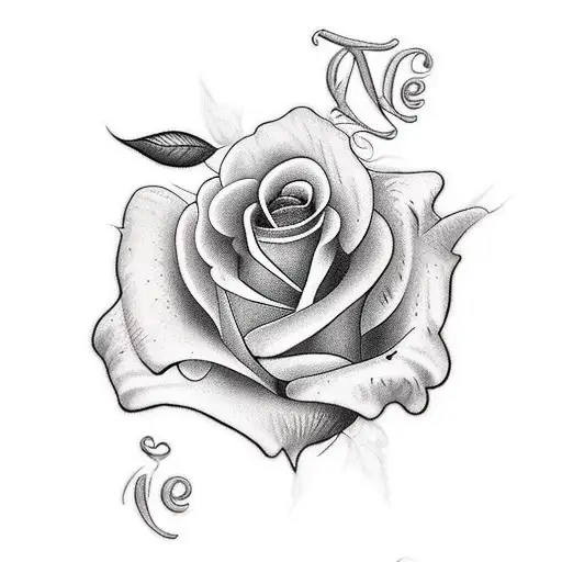 I Want Thw Name Veronica In The Text Black Letter With Purple Roses Around It