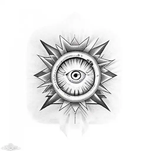 All Seeing Eye With Music Notes