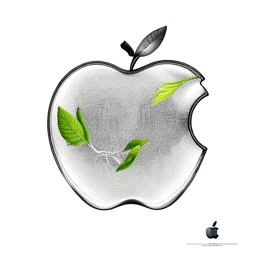 Apple In Front Of Tree