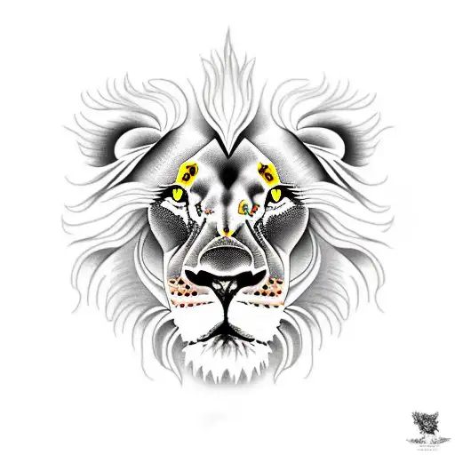 Lion Yellow Eyes 4 Kids