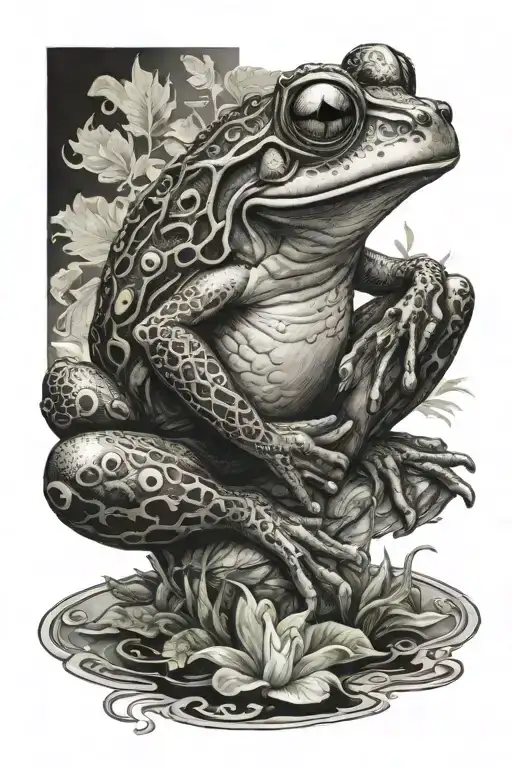 Puerto Rican Cook Frog Meditating