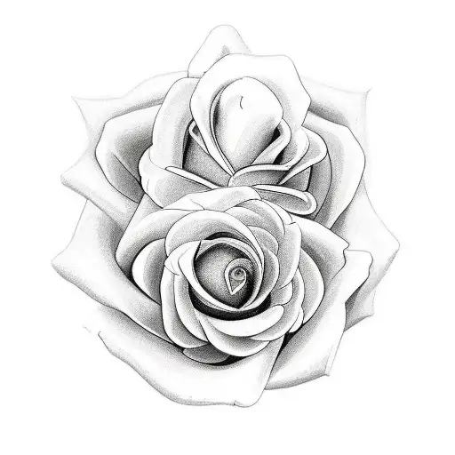 Create A Flower Tattoo With The Word Elysian In The Stem And A Butterfly On Top Of The Rose