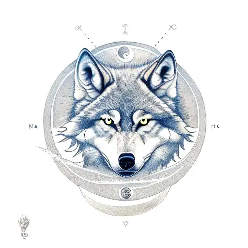 Nordic 2 Wolves Skoll And Hati Chasing The Sun And Moon