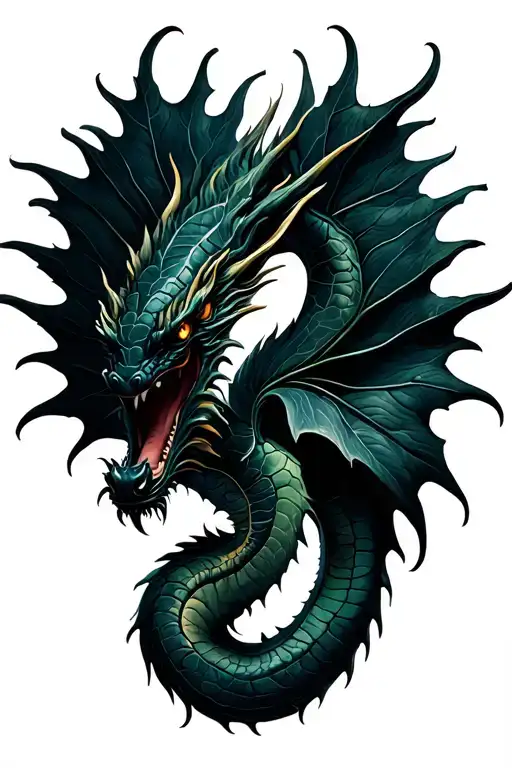 Dragon Leaf Shaped Like