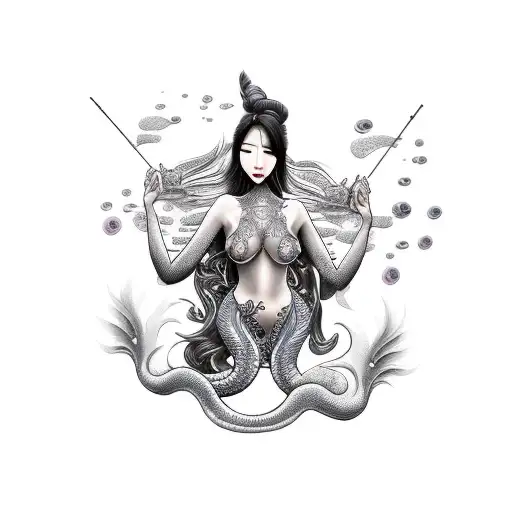 Sexy Asian Mermaid