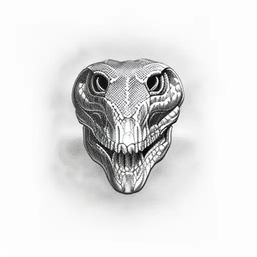 Snake Skull Head With Hat