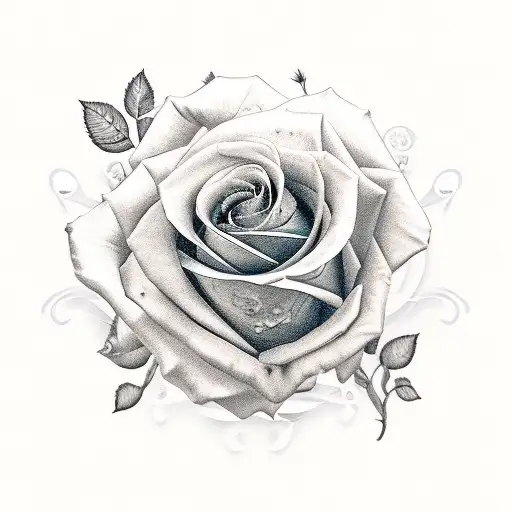 A Rose Made Of Music Notes