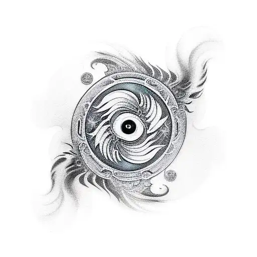 Yin And Yang Phoenix Y Dragon