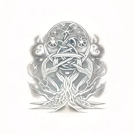 Norse Yggdrasil In Space