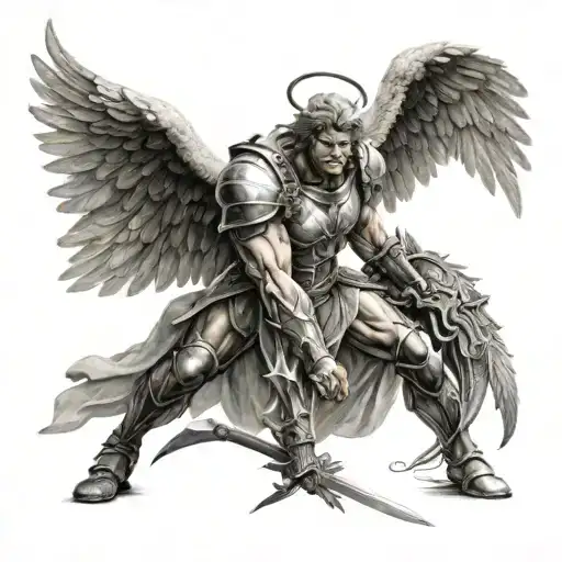 Angel Warrior Protecting Me From Evil