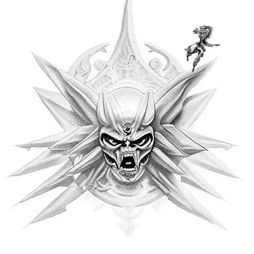 Guardian Angel Fighting Demon