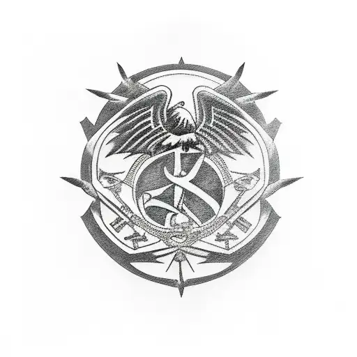 Special Forces With Eagle As Symbol