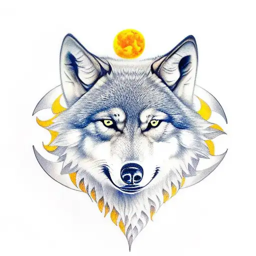 Nordic 2 Wolves Skoll And Hati Sun And Moon
