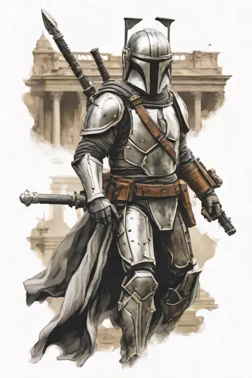 Mandalorian As A Roman Soldier