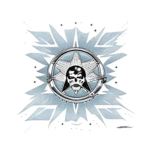 Moon Stars Motley Crue Guitar 57 Chevy