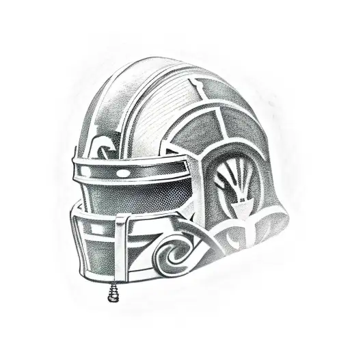Spartan Helmet With Sword