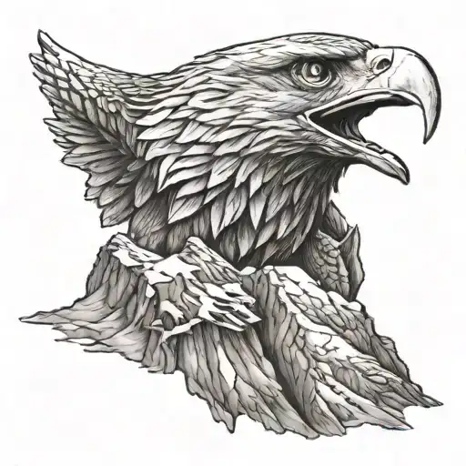 Mountain And Eagle
