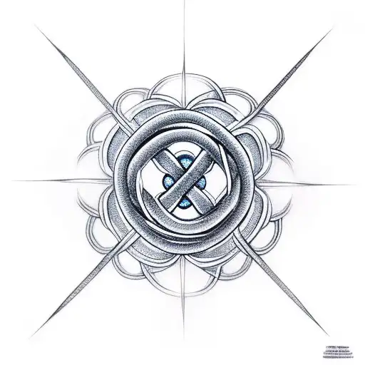 Infinity Knot Representing Buddhist Concept Of Emptiness