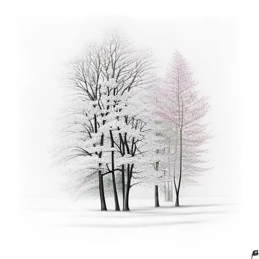 Forest During Spring At Night With Pathway