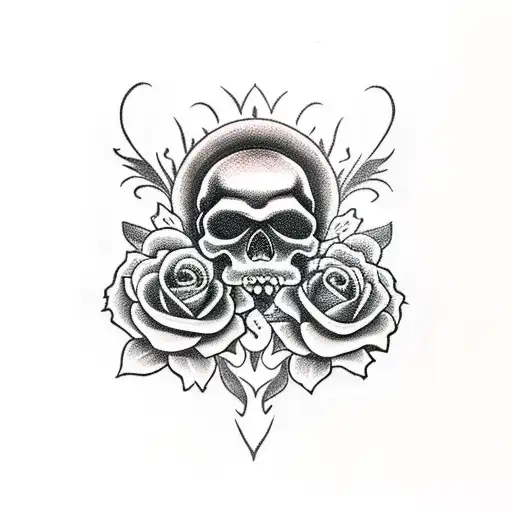 Skull Dia De Los Muertos