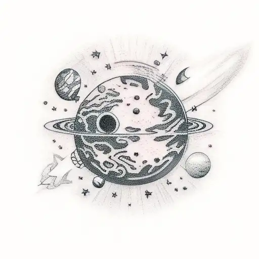 Astronaut Holding A Planet In The Vacuum Of Space