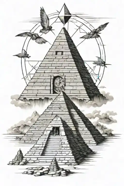 Masons Pyramid Clock