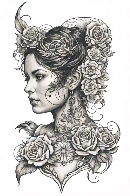 Coverup Tattoo With Portrait Of A Portrait