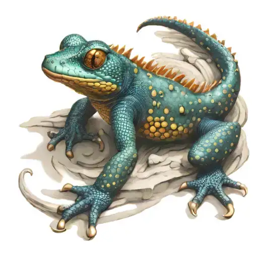 Salamander Coming Out Skin 3D