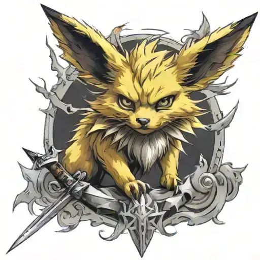 Jolteon With Ganondorf's Sword