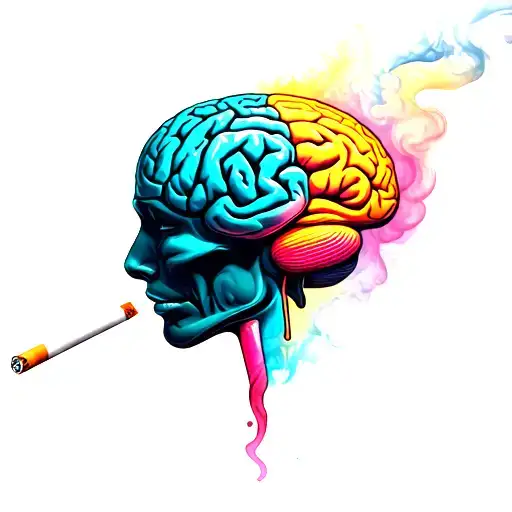 Brain Smoking Cigarette Different