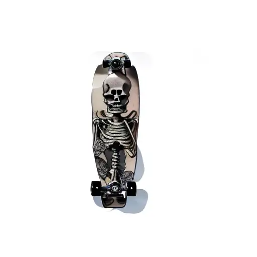 A Skeleton On A Skateboard